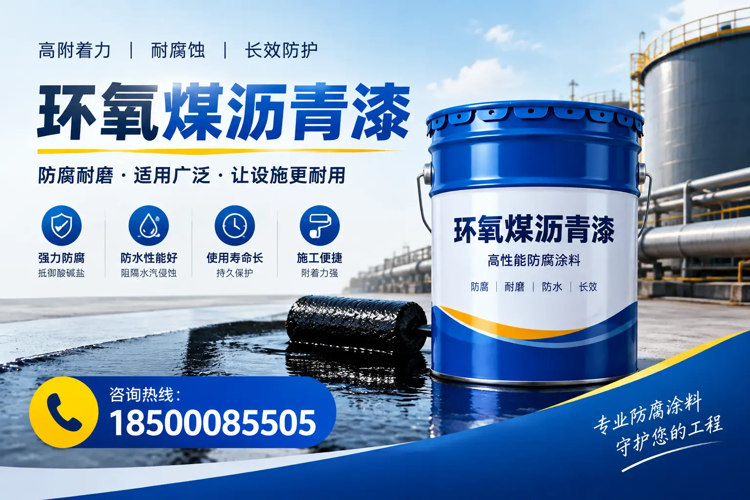 环氧煤沥青漆与其他涂料的对比分析,助力舟山企业决策